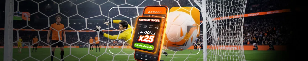 Banner del mercado Gol Gana publicado por el operador.