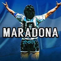 Miniatura del slot dedicado a Maradona en el lobby de tragamonedas.